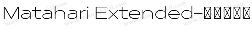 Matahari Extended字体转换